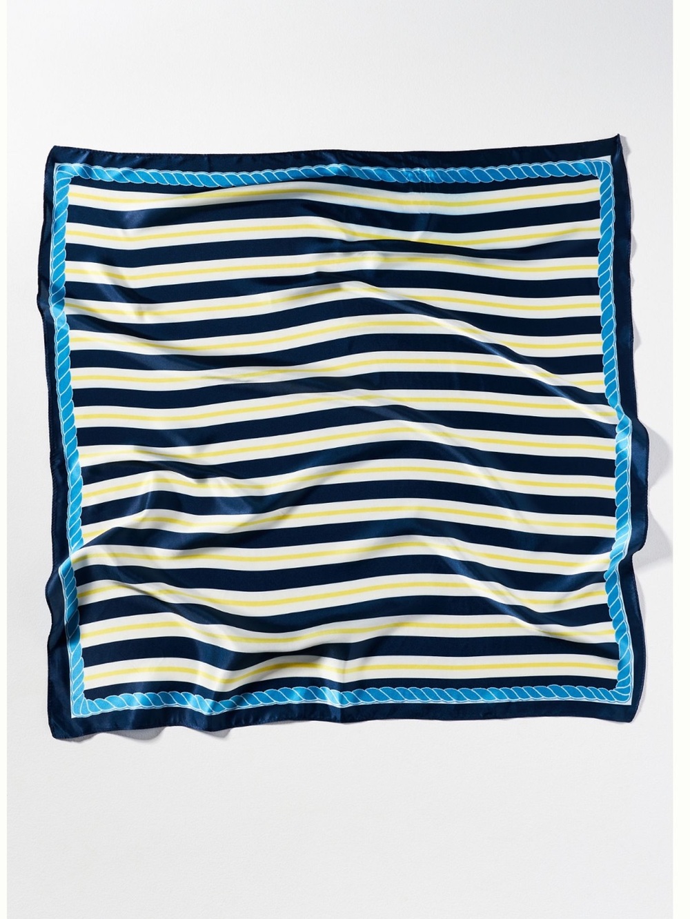 ⛵️Anthropologie Silky Scarves Head Hair Bag Scarf Set of 2 New Sailboat Nautical - Picture 3 of 10